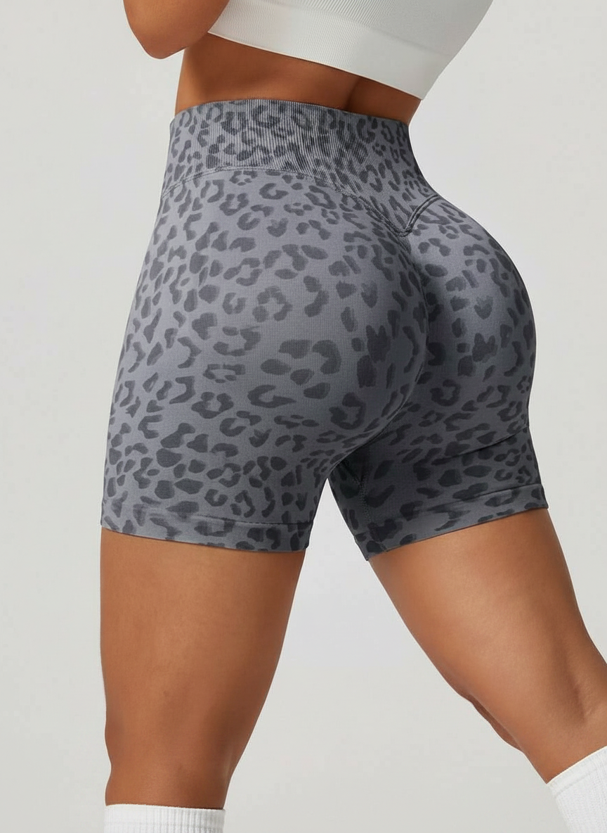 Short Esportivo Cós Contrastante Costas Franzida