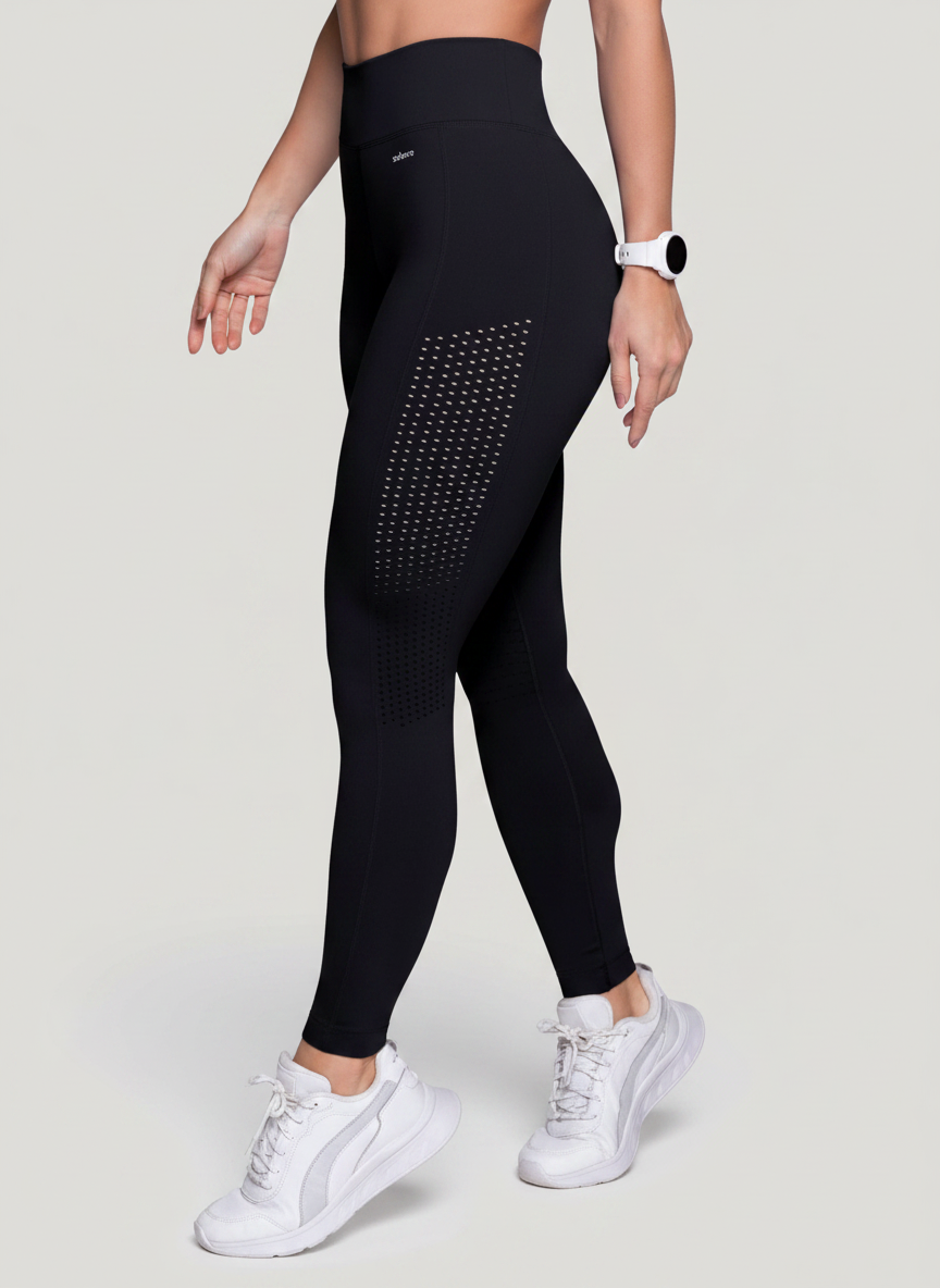 Legging Cintura Alta Microfuros
