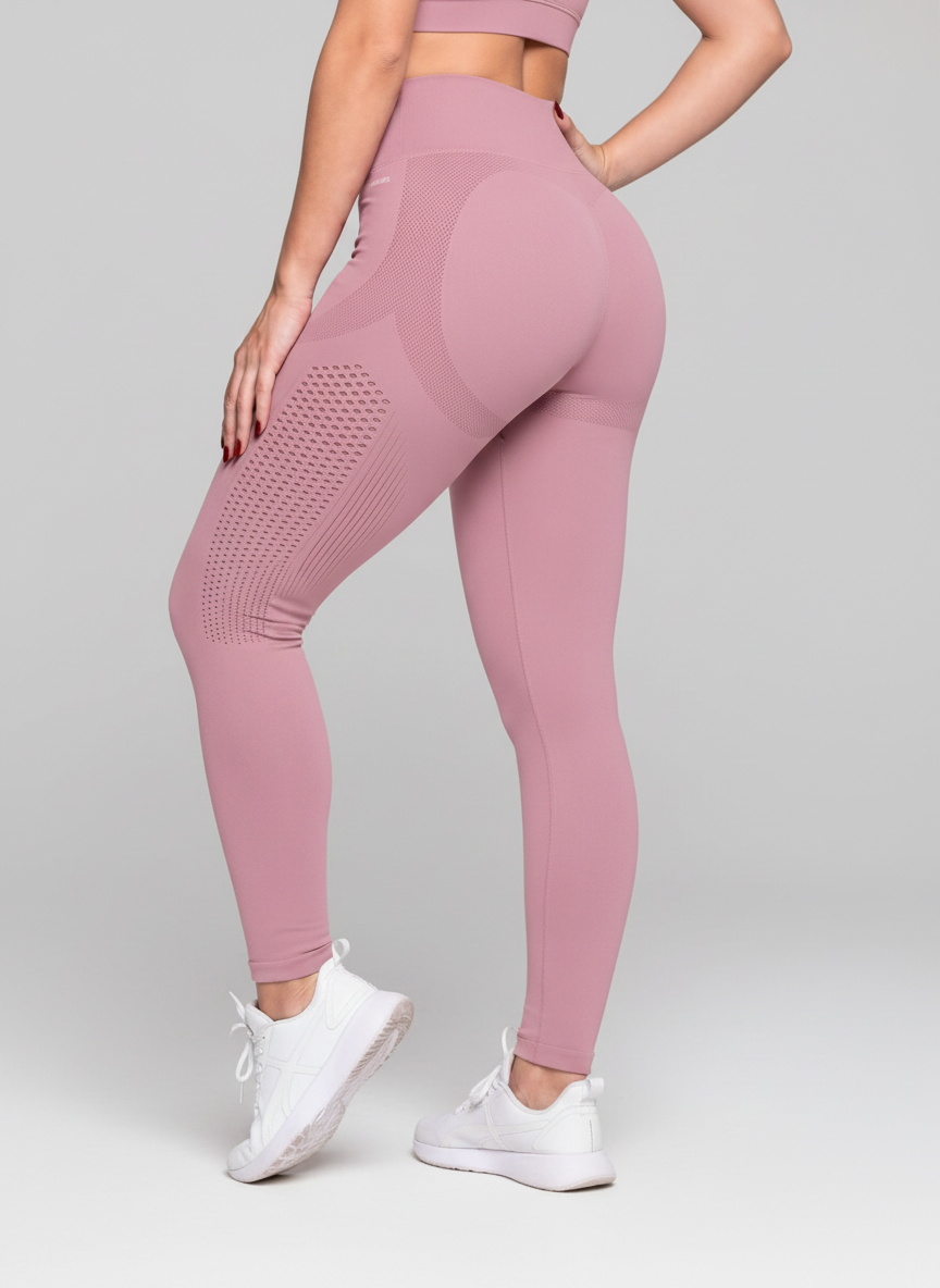 Legging Cintura Alta Microfuros