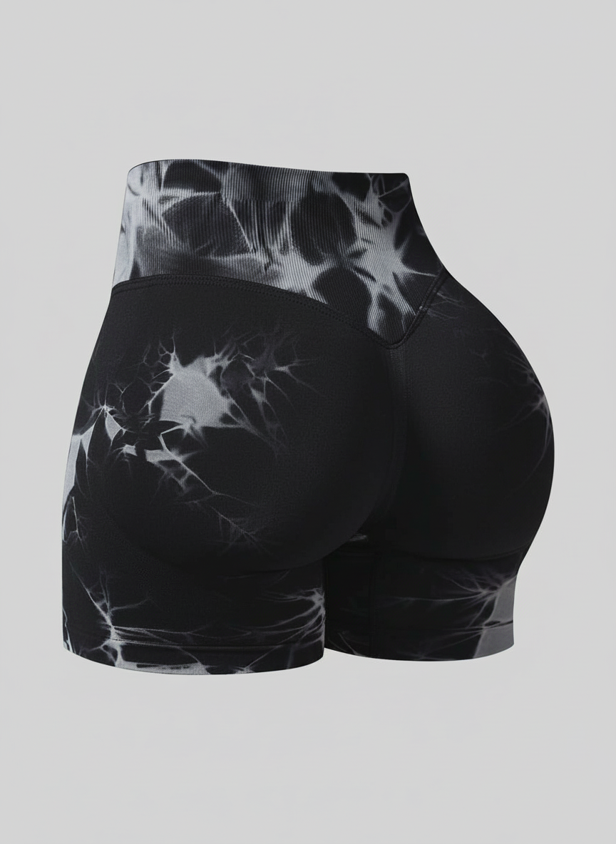 Short Esportivo Cós Contrastante Costas Franzida