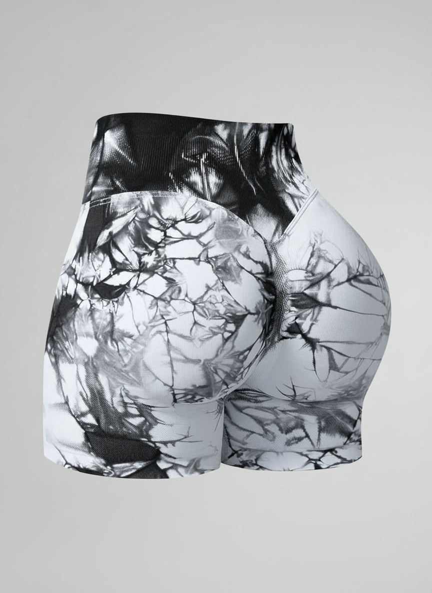 Short Esportivo Cós Contrastante Costas Franzida