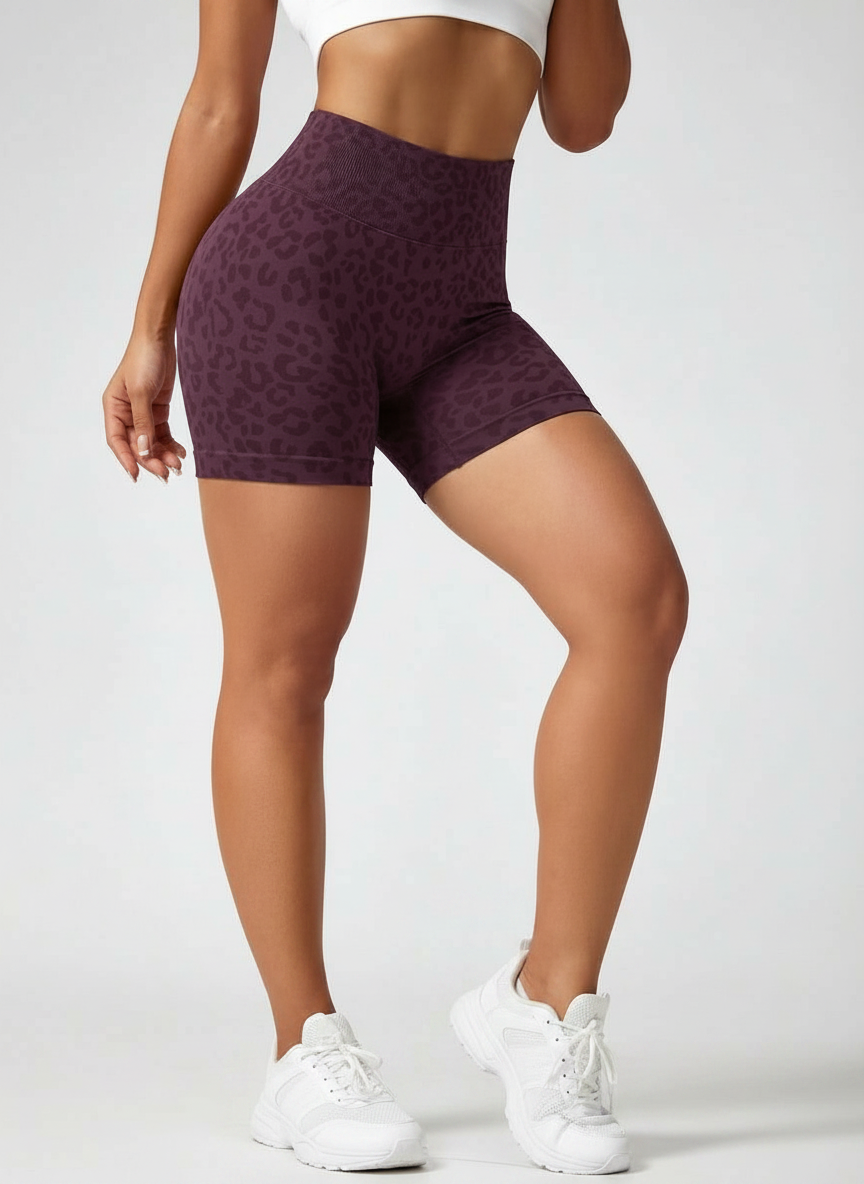 Short Esportivo Cós Contrastante Costas Franzida