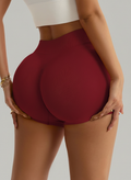 Short Fitness Sem Costura com Cinta Contrastante