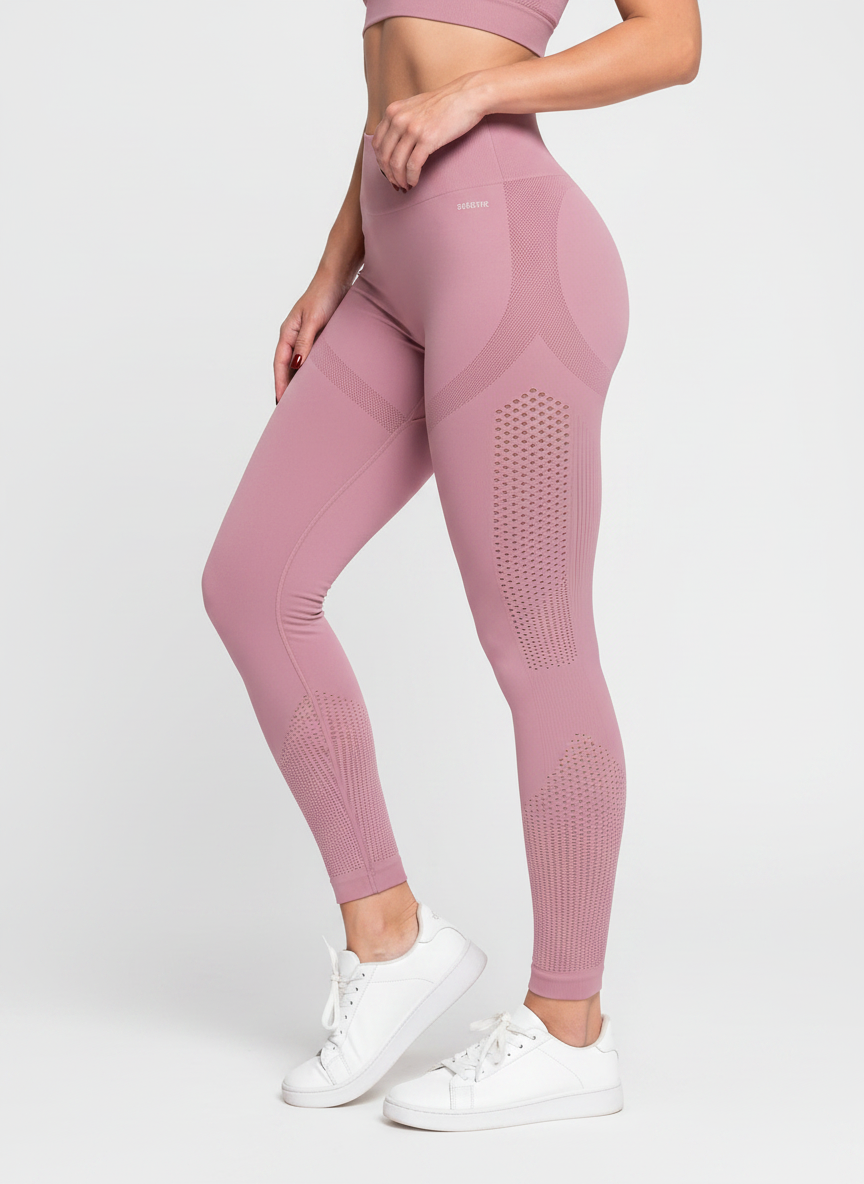 Legging Cintura Alta Microfuros