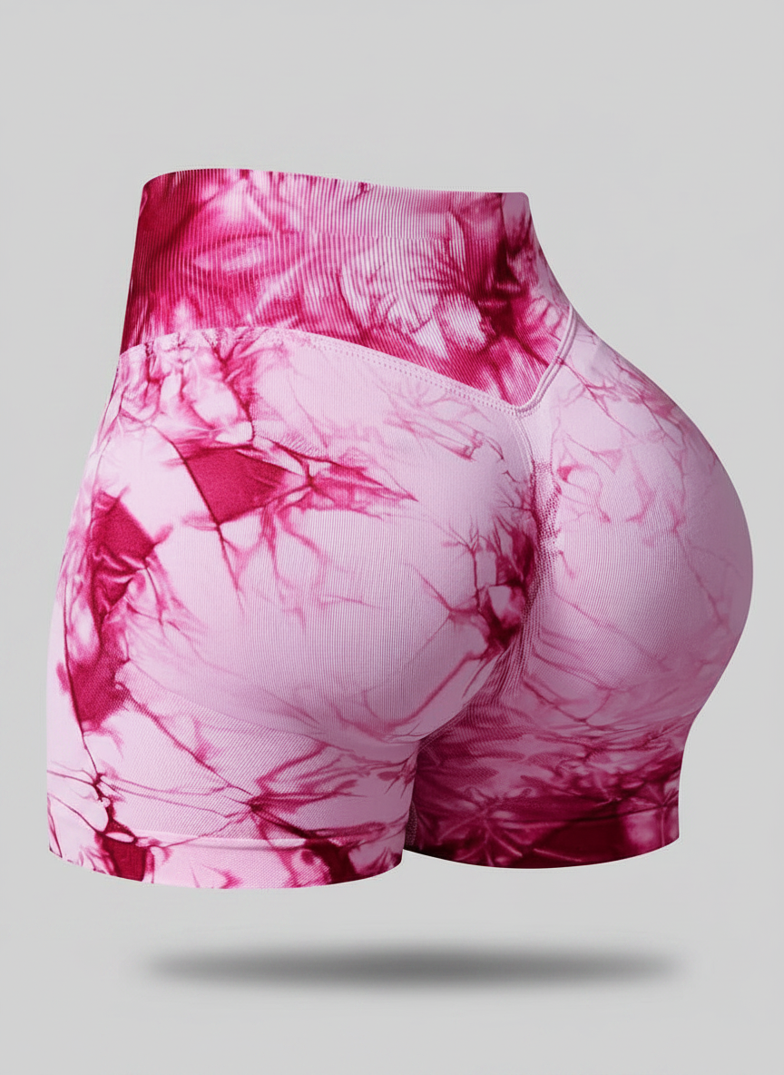 Short Esportivo Cós Contrastante Costas Franzida