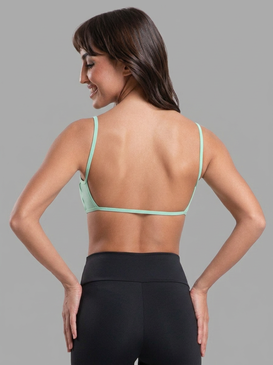 Top Fitness Costa Nua Alça Fina