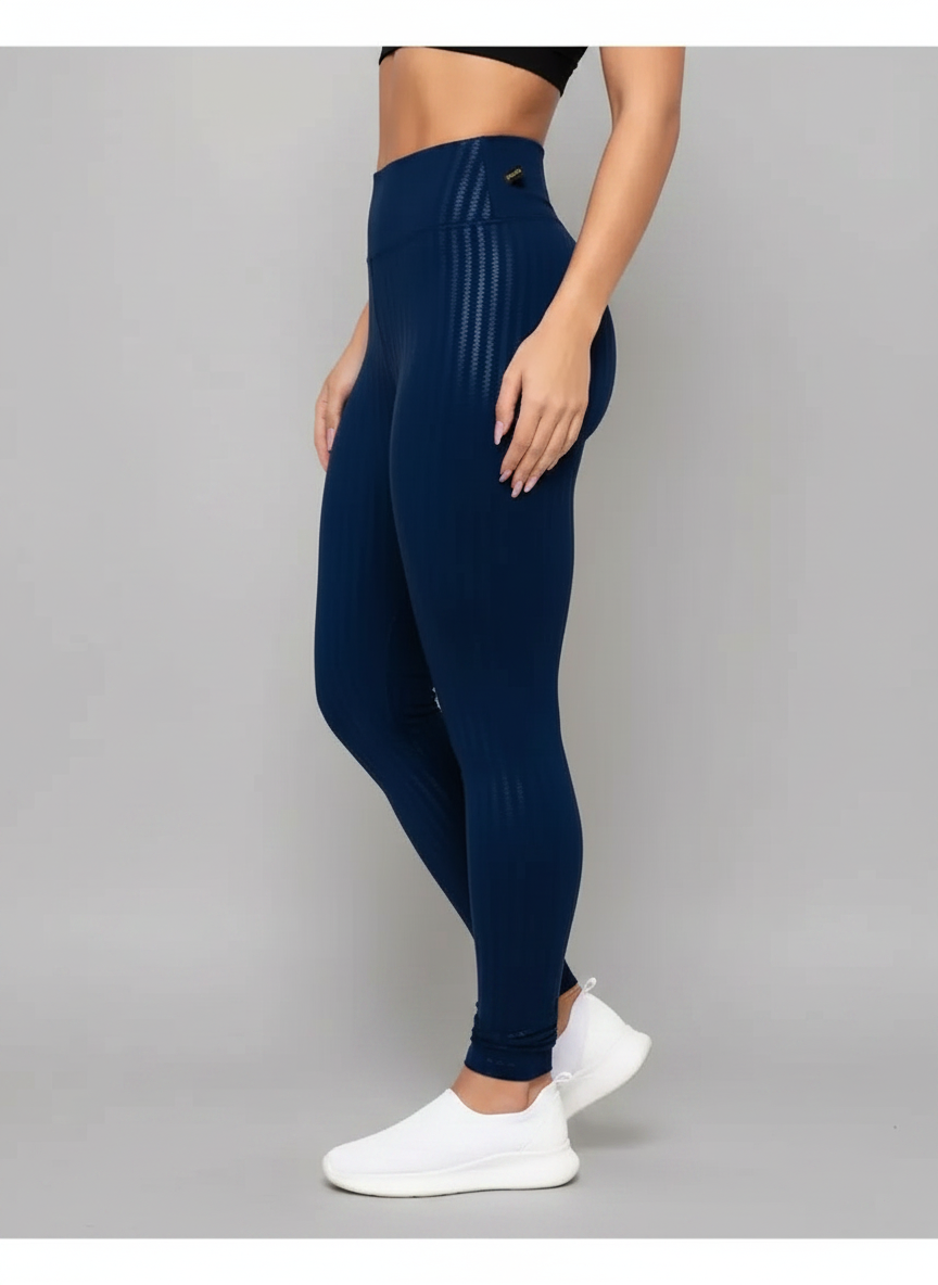 Legging 3D Modeladora Brilhante Cós Alto