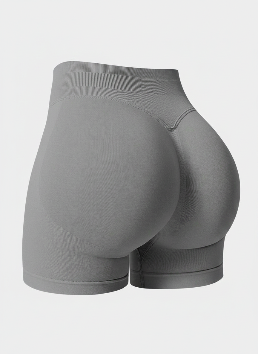 Short Esportivo Cós Contrastante Costas Franzida