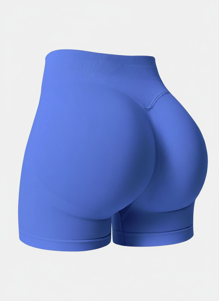 Short Esportivo Cós Contrastante Costas Franzida