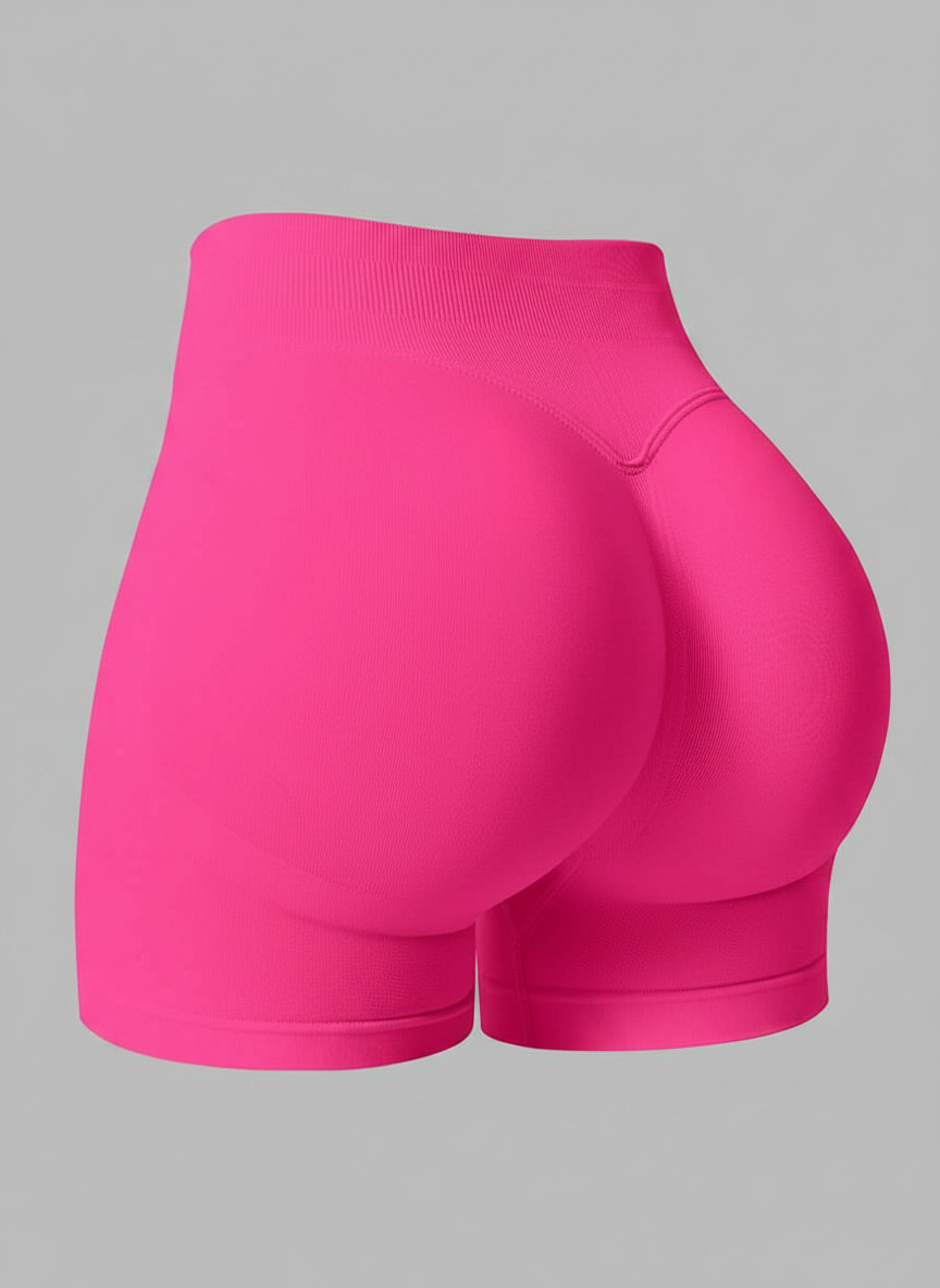 Short Esportivo Cós Contrastante Costas Franzida
