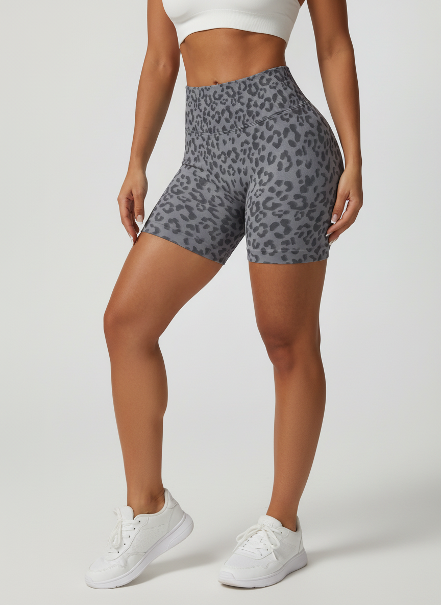 Short Esportivo Cós Contrastante Costas Franzida