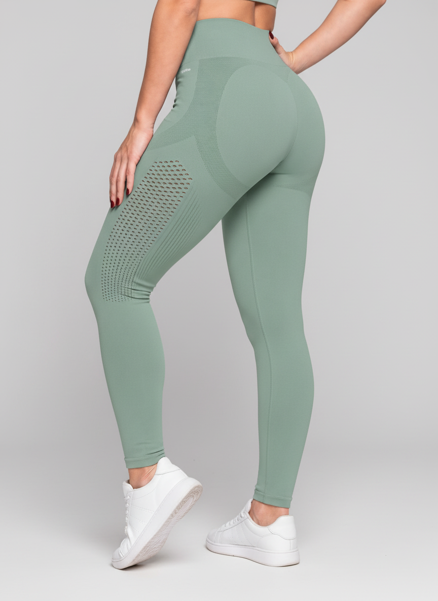 Legging Cintura Alta Microfuros