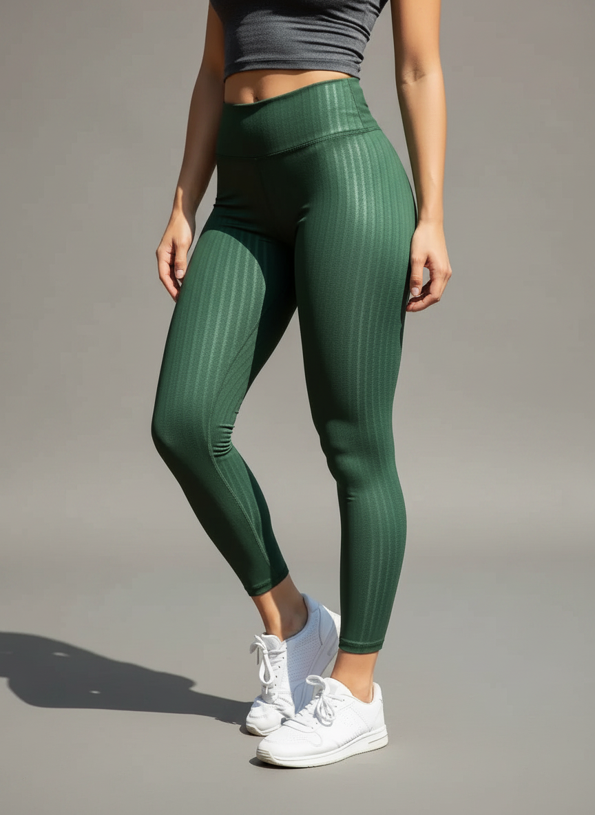 Legging 3D Modeladora Brilhante Cós Alto