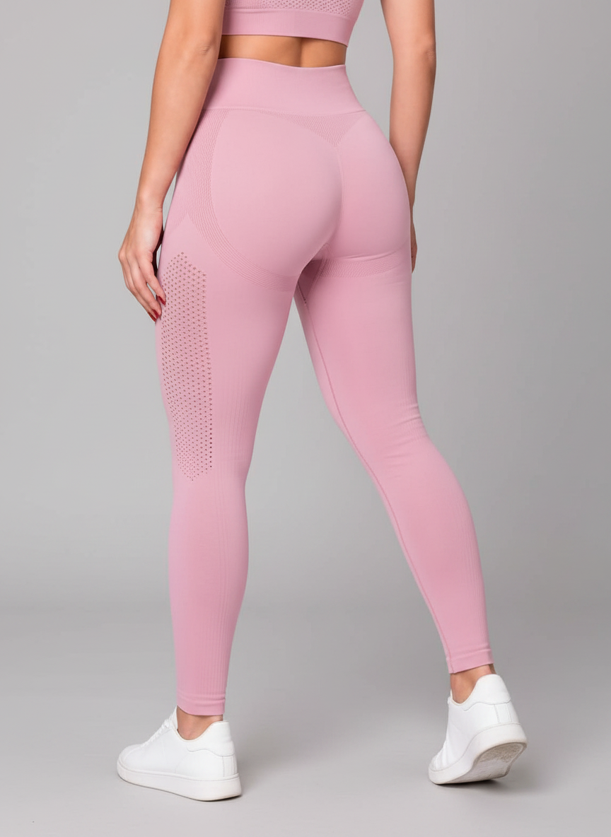 Legging Cintura Alta Microfuros