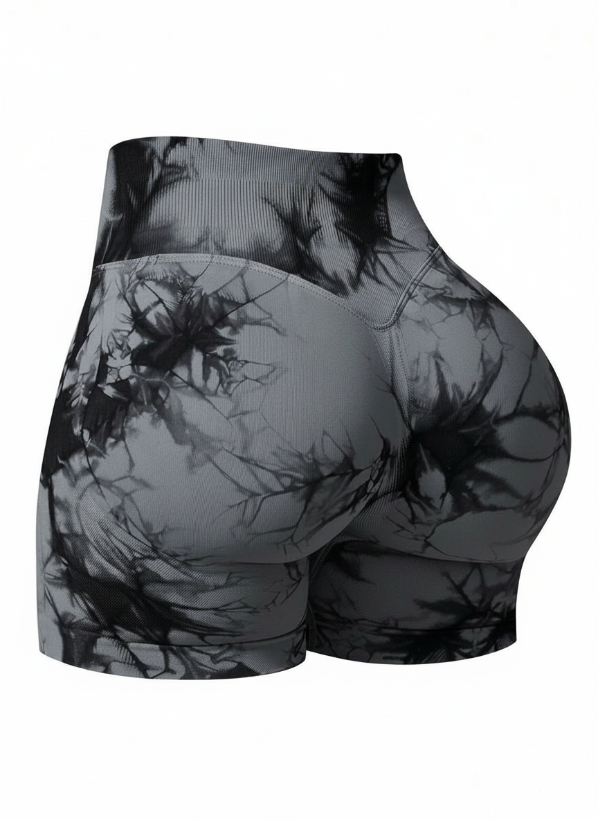 Short Esportivo Cós Contrastante Costas Franzida