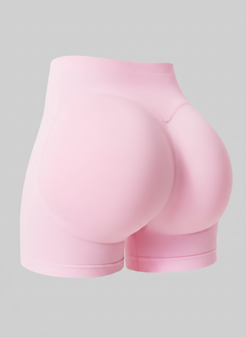 Short Esportivo Cós Contrastante Costas Franzida