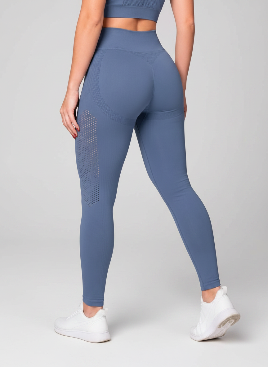 Legging Cintura Alta Microfuros
