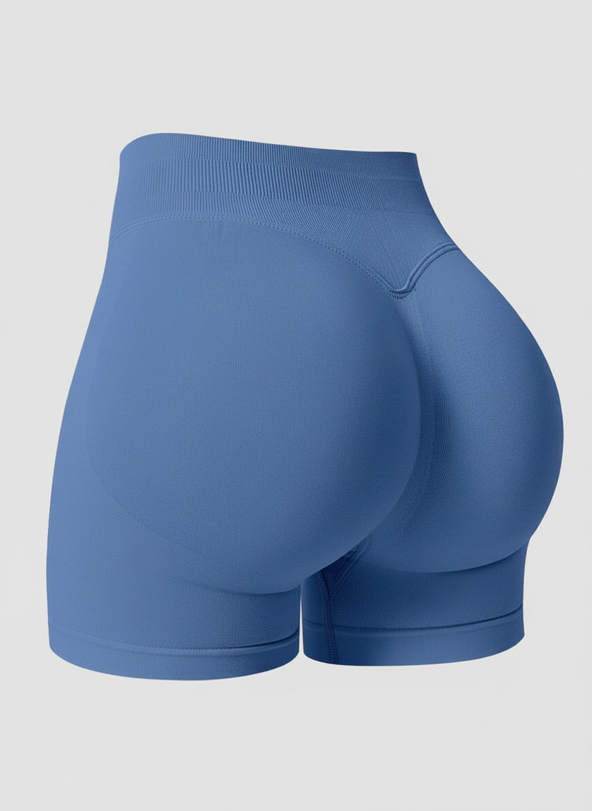 Short Esportivo Cós Contrastante Costas Franzida