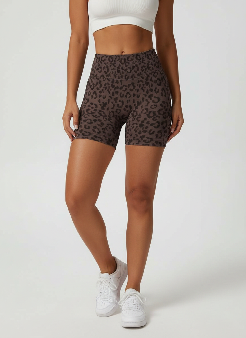 Short Esportivo Cós Contrastante Costas Franzida