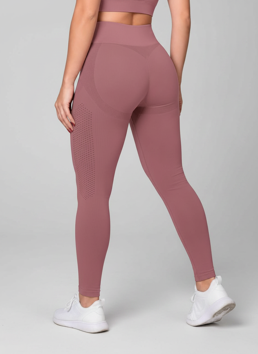 Legging Cintura Alta Microfuros