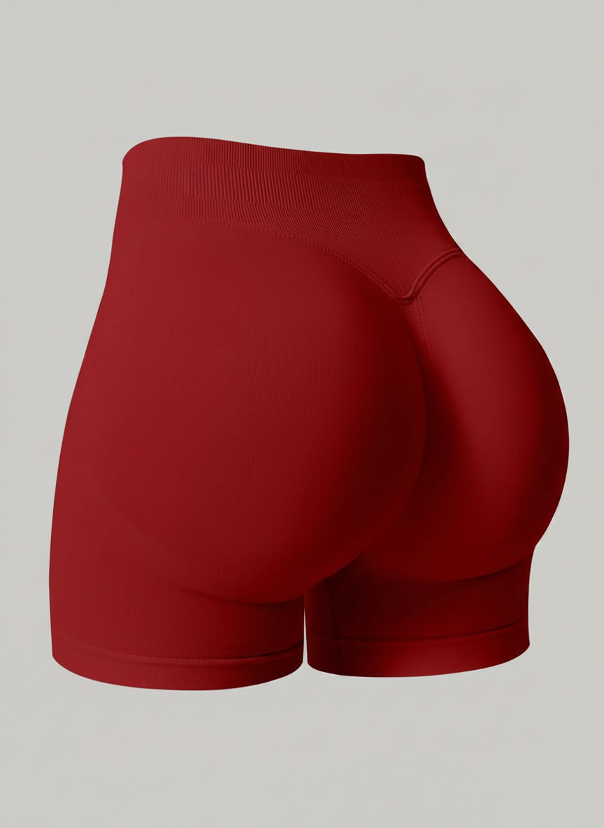 Short Esportivo Cós Contrastante Costas Franzida