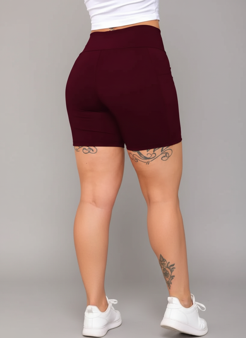 Shorts Fitness Modelador com Bolso