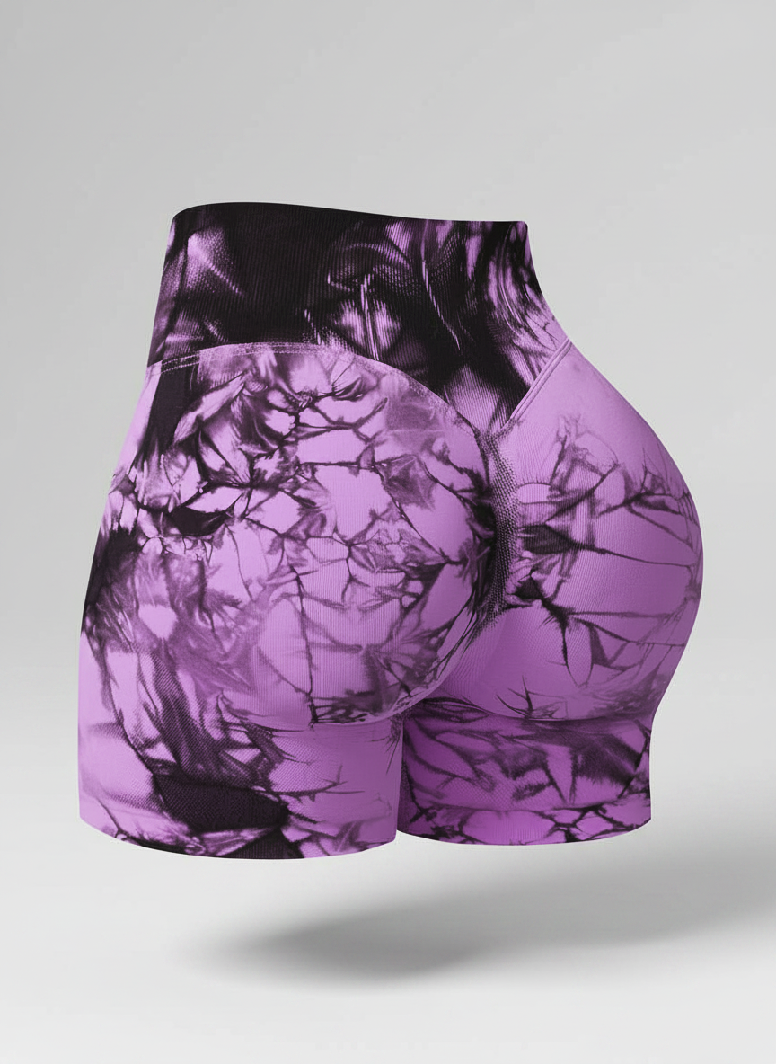 Short Esportivo Cós Contrastante Costas Franzida