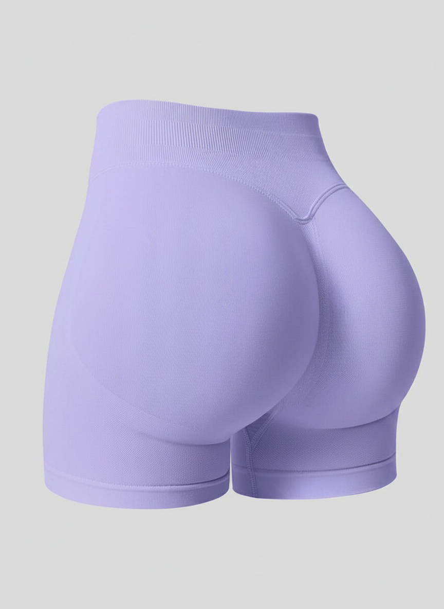 Short Esportivo Cós Contrastante Costas Franzida