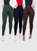 Kit 3 Leggings Flaneladas Peluciadas