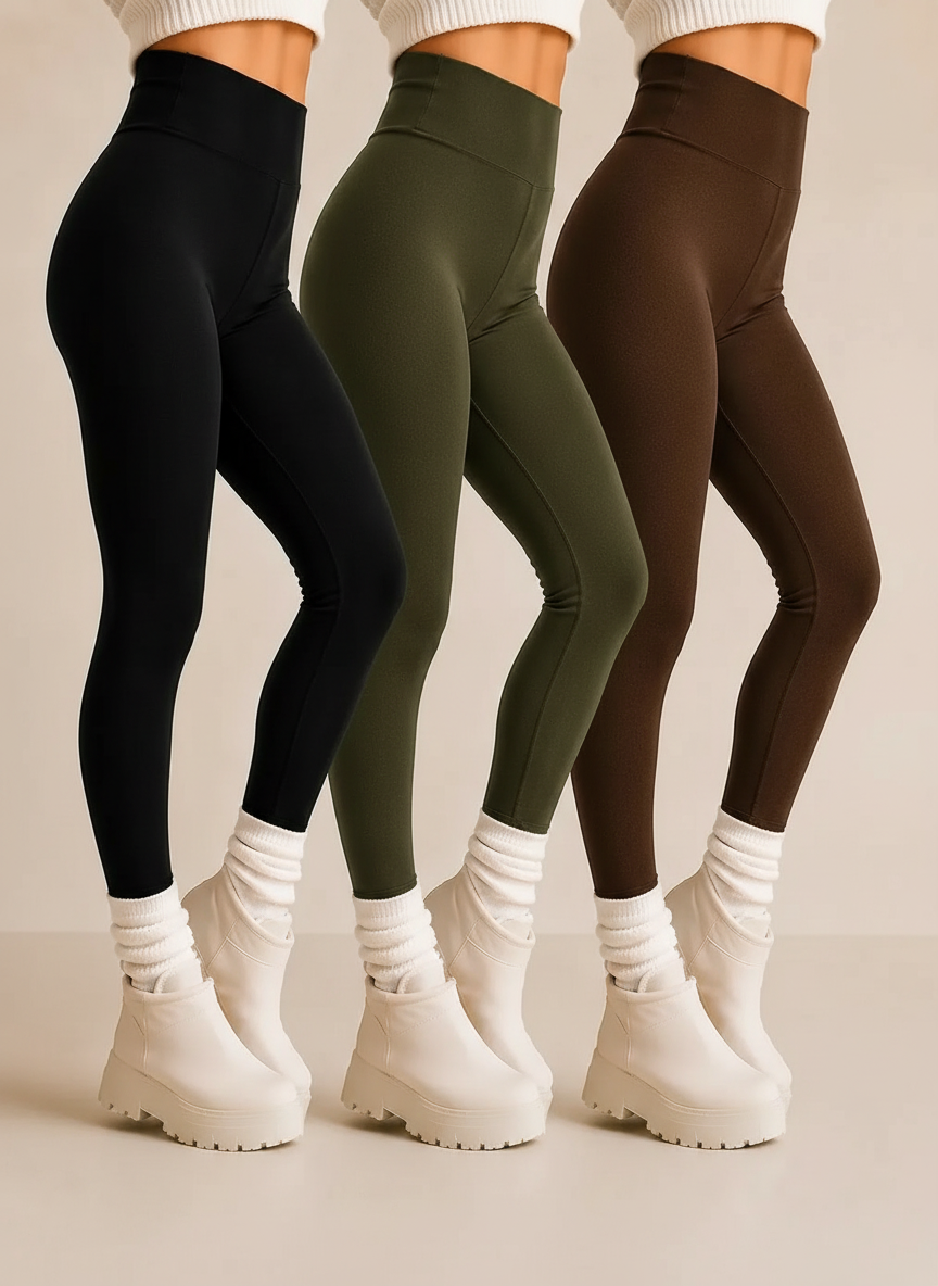 Kit 3 Leggings Flaneladas Peluciadas