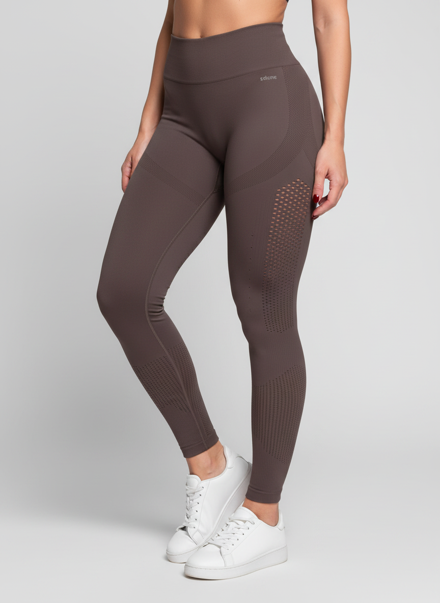 Legging Cintura Alta Microfuros