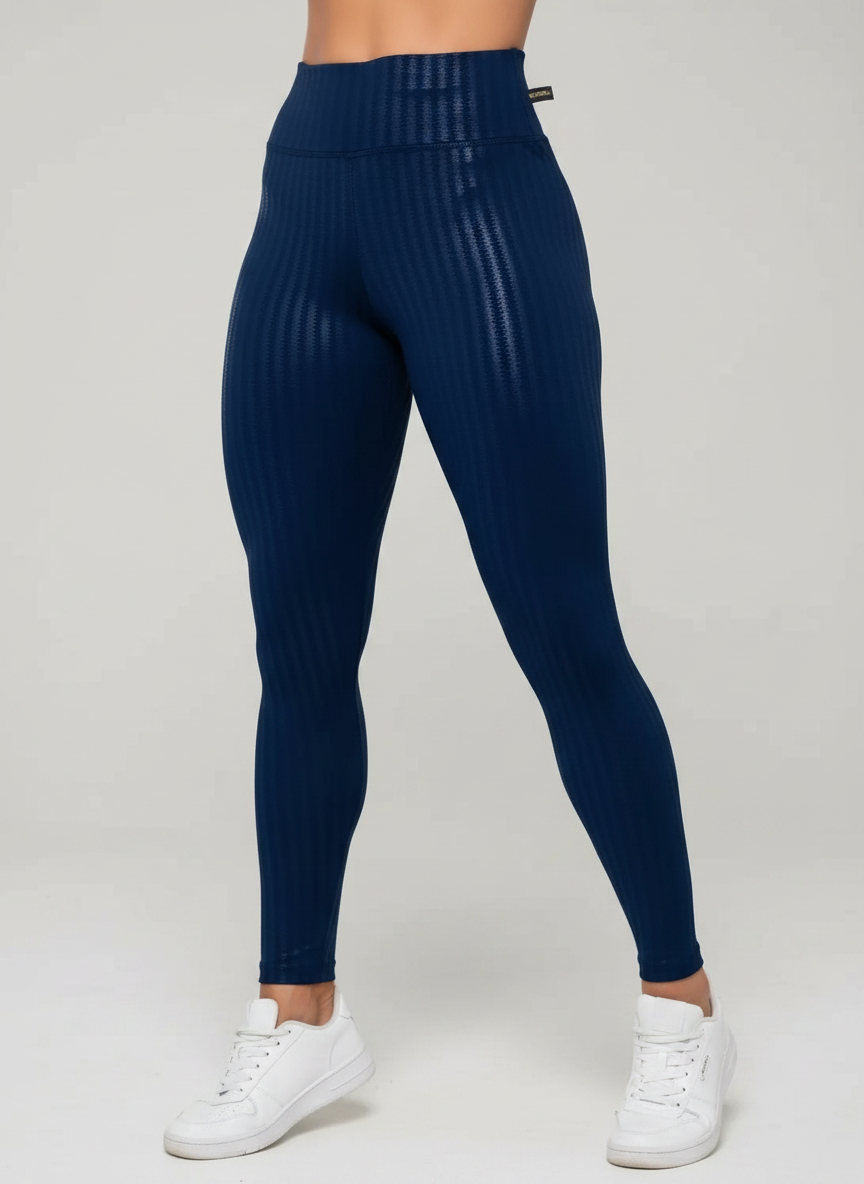 Legging 3D Modeladora Brilhante Cós Alto