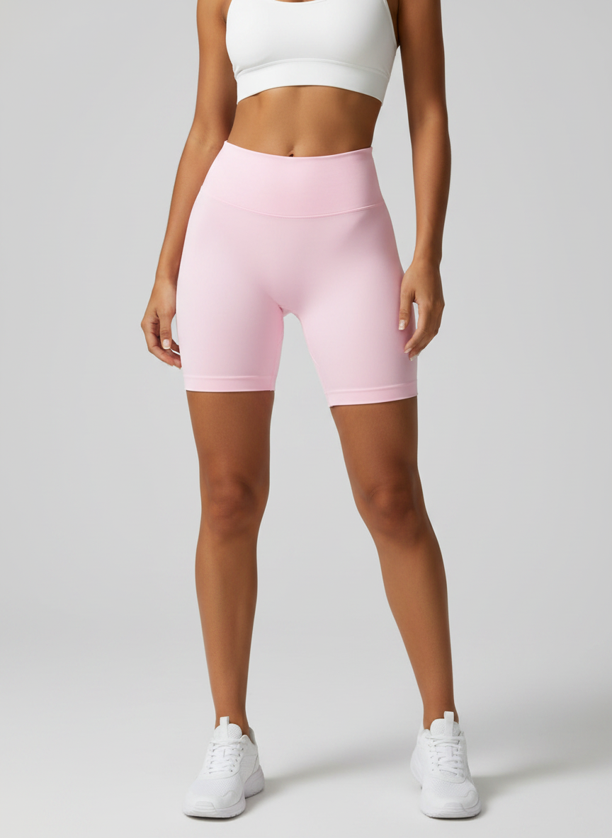 Short Esportivo Cós Contrastante Costas Franzida