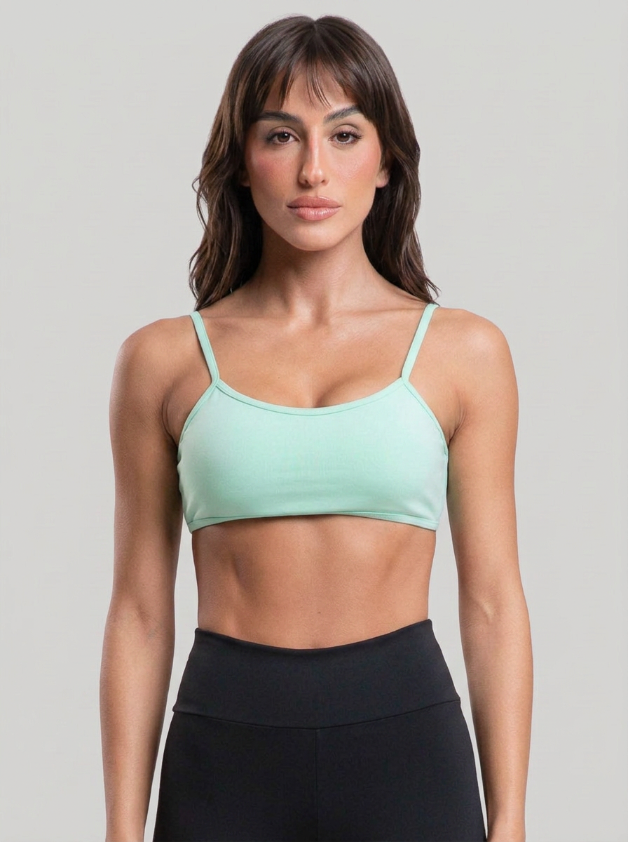 Top Fitness Costa Nua Alça Fina
