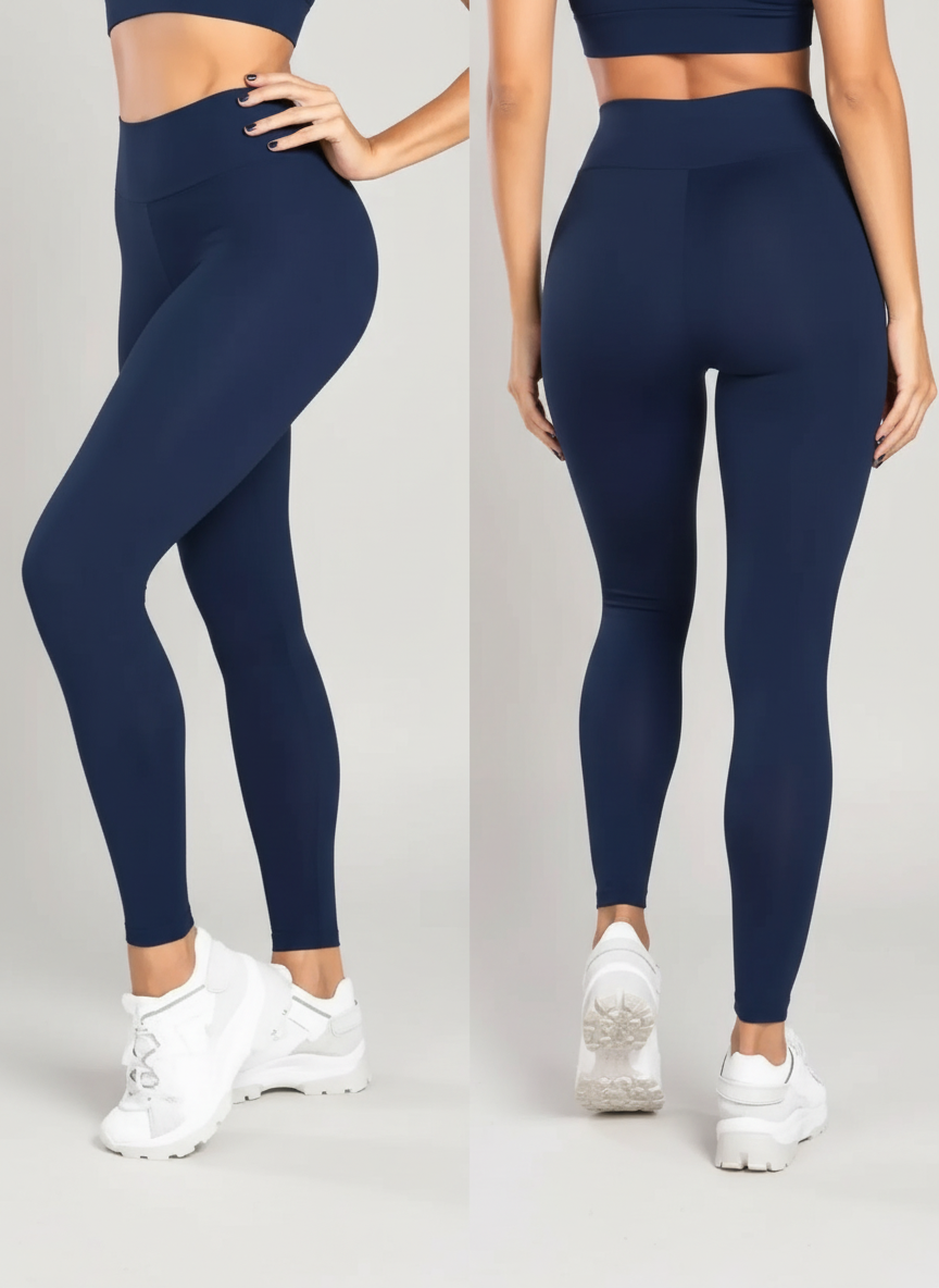 Kit 3 Leggings Grossas Zero Transparência
