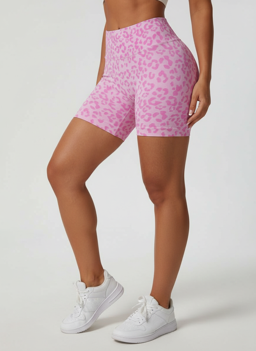 Short Esportivo Cós Contrastante Costas Franzida
